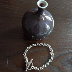 Silver heart bracelet